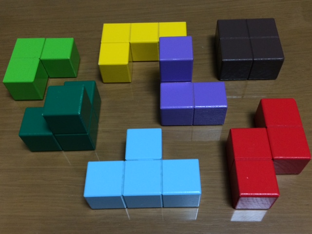 賢人パズル カラフルな7つのブロック