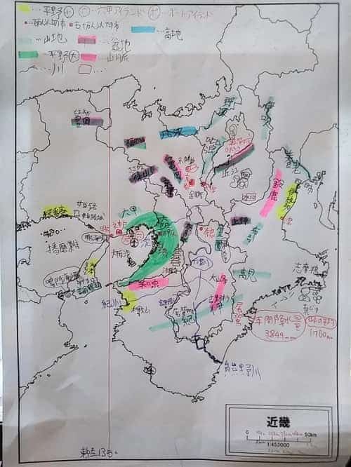 近畿地方 白地図