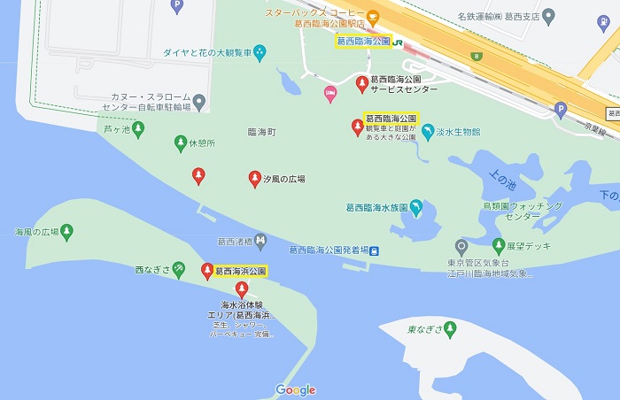 葛西海浜公園地図